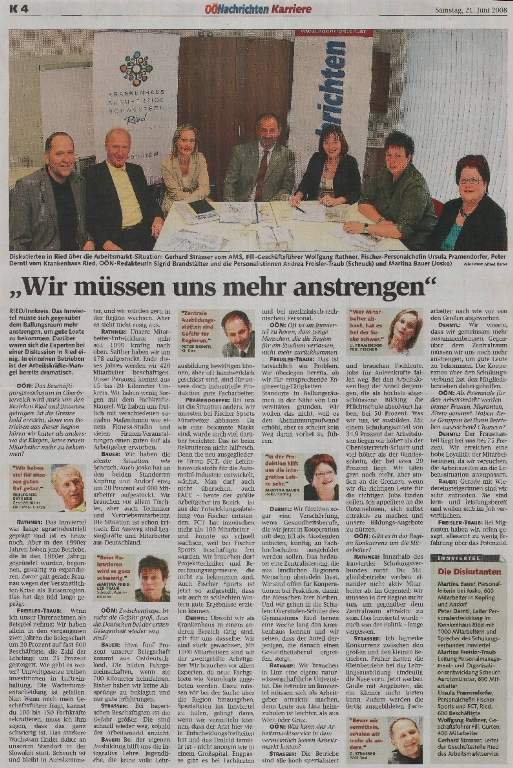 Pressebericht OÖN vom 21.06.2008